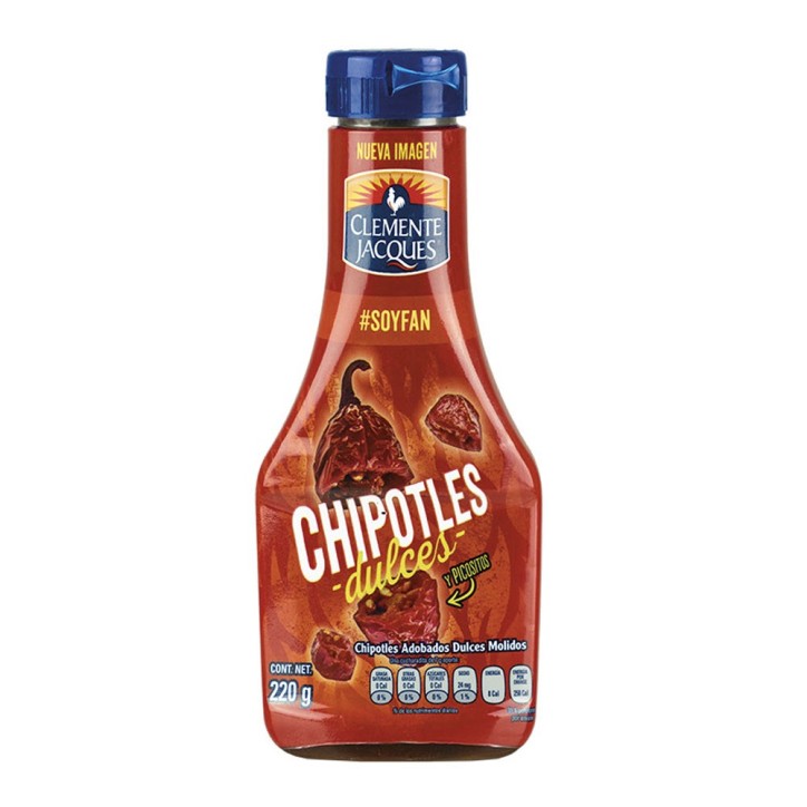 CLEMENTE JACQUES, Chilis Chipotles Dulces Molidos 220g
