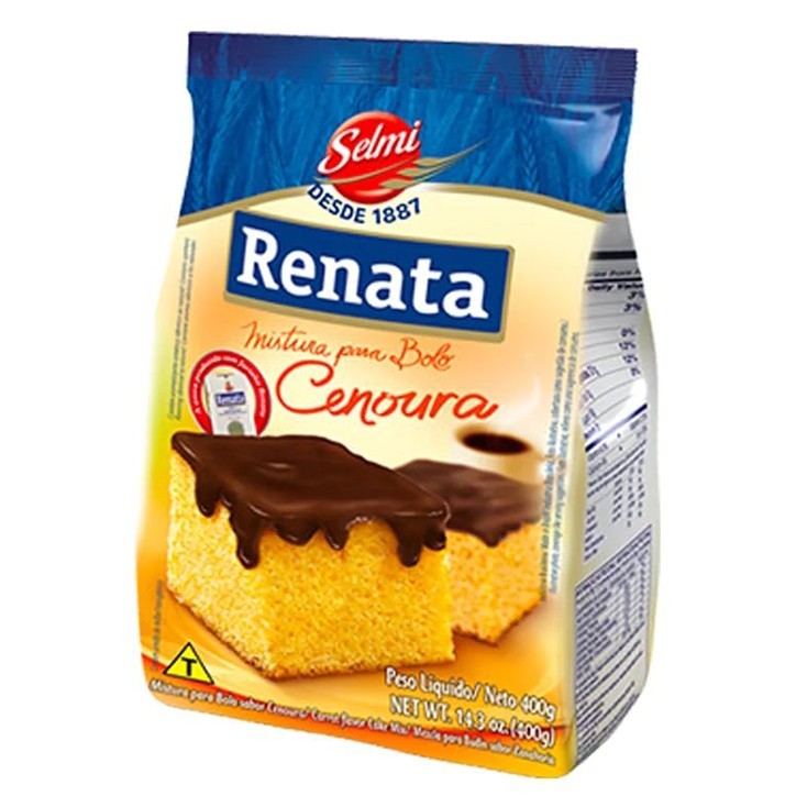 Renata, Mistura para Bolo de Cenoura 400g Renata, Mistura para Bolo de Cenoura 400g