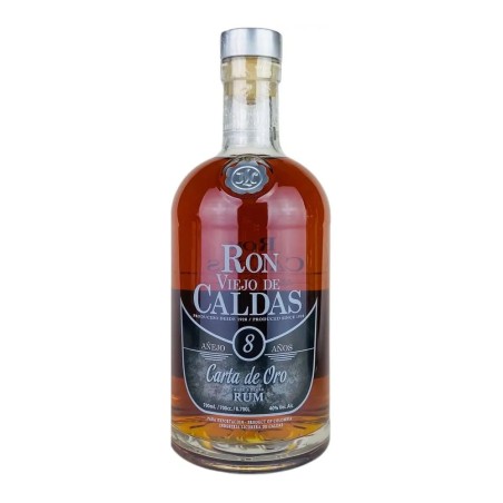 VIEJO DE CALDAS, Carta de Oro Rum Añejo 8 Jahre 700ml, 40%vol