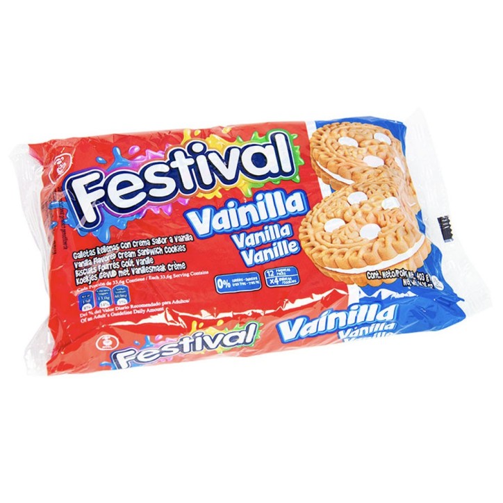 FESTIVAL, Galletas Vainilla 403g