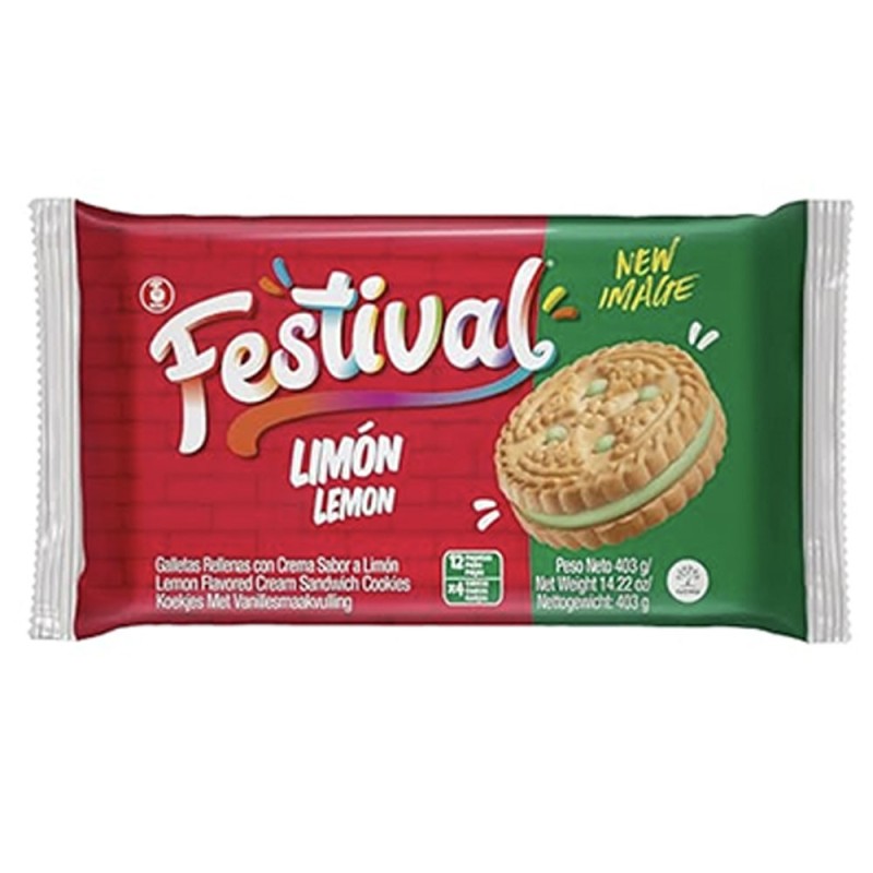 FESTIVAL, Galletas Limón 403g