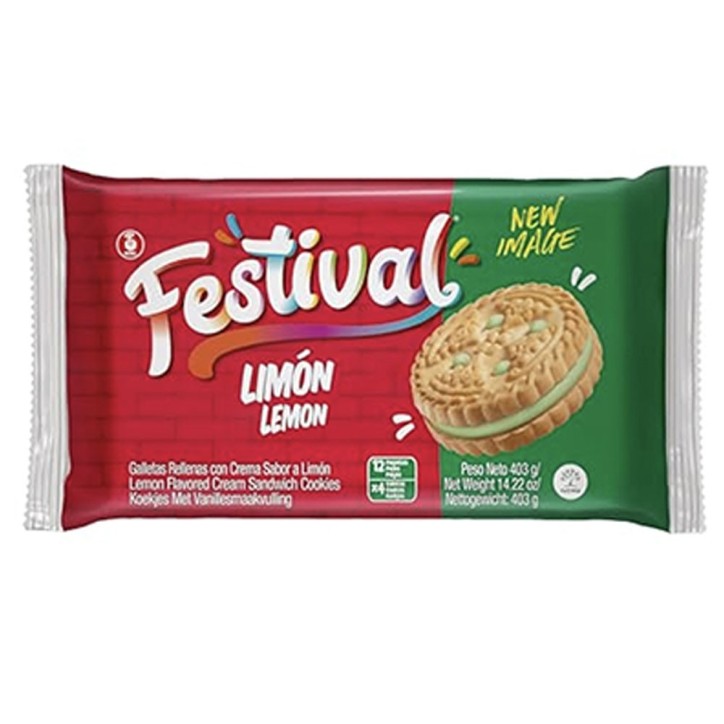 FESTIVAL, Galletas Limón 403g