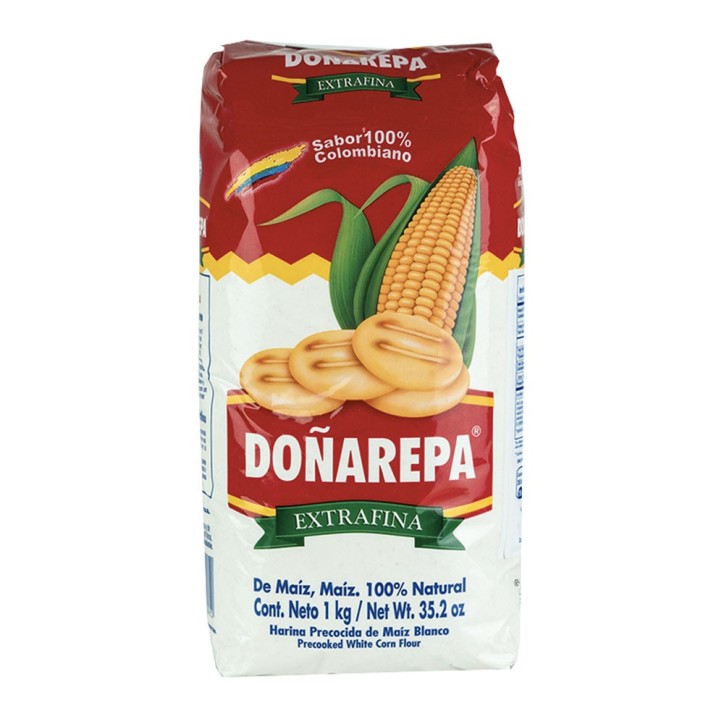 DOÑAREPA, Harina Precocida de Maíz Blanca 1kg