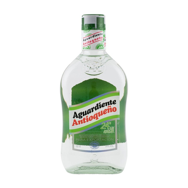 ANTIOQUEÑO, Verde Aguardiente sin Azúcar 700ml, 24%vol
