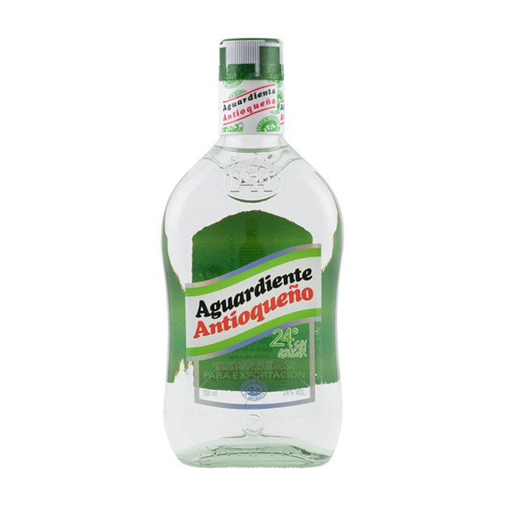ANTIOQUEÑO, Verde Aguardiente sin Azúcar 700ml, 24%vol