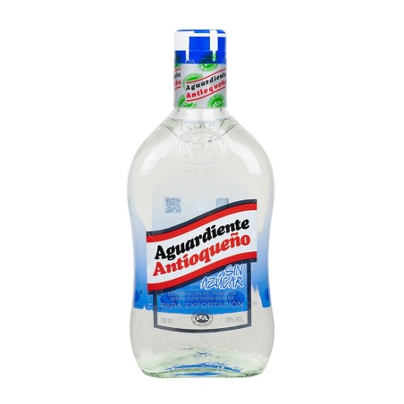 ANTIOQUEÑO, Azul Aguardiente sin Azúcar 700ml, 29%vol