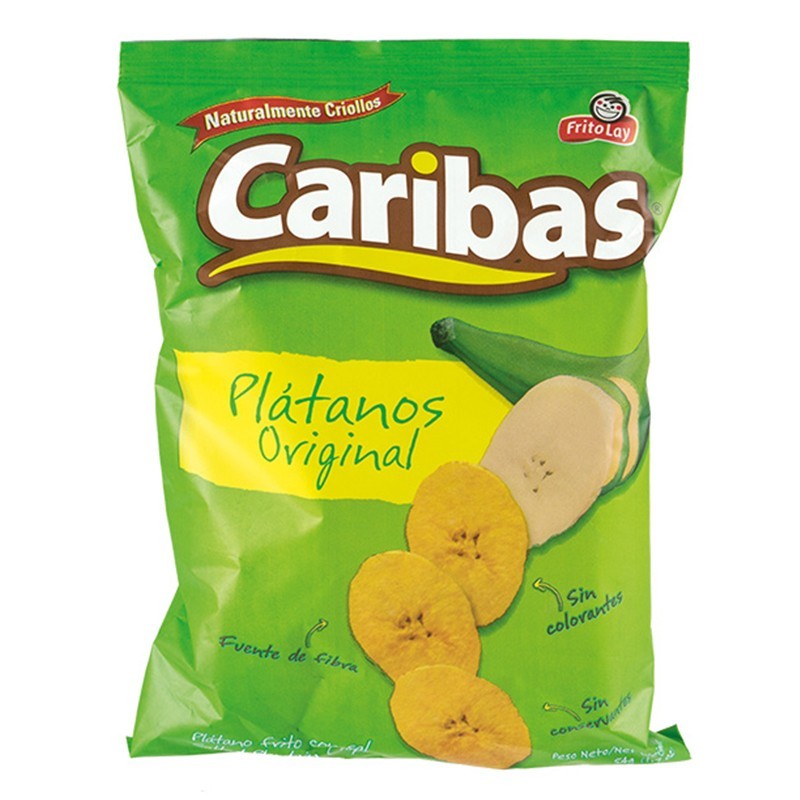 FRITO LAY, Platanitos Caribas Sal 55g
