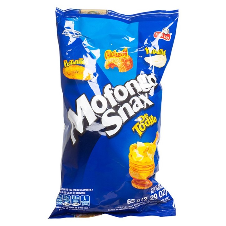 FRITO LAY, Mofongo Snax - Plátano, Yuca y Chicharrón 65g
