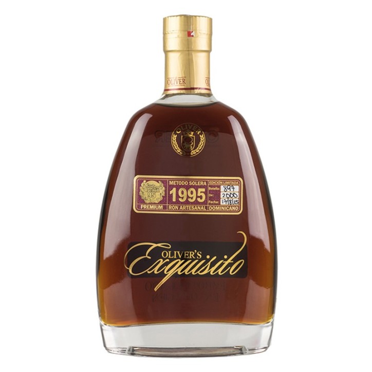 EXQUISITO, 1995 12+ Jahre - Ron Solera Artesanal, 12+ Años 700ml, 40% vol