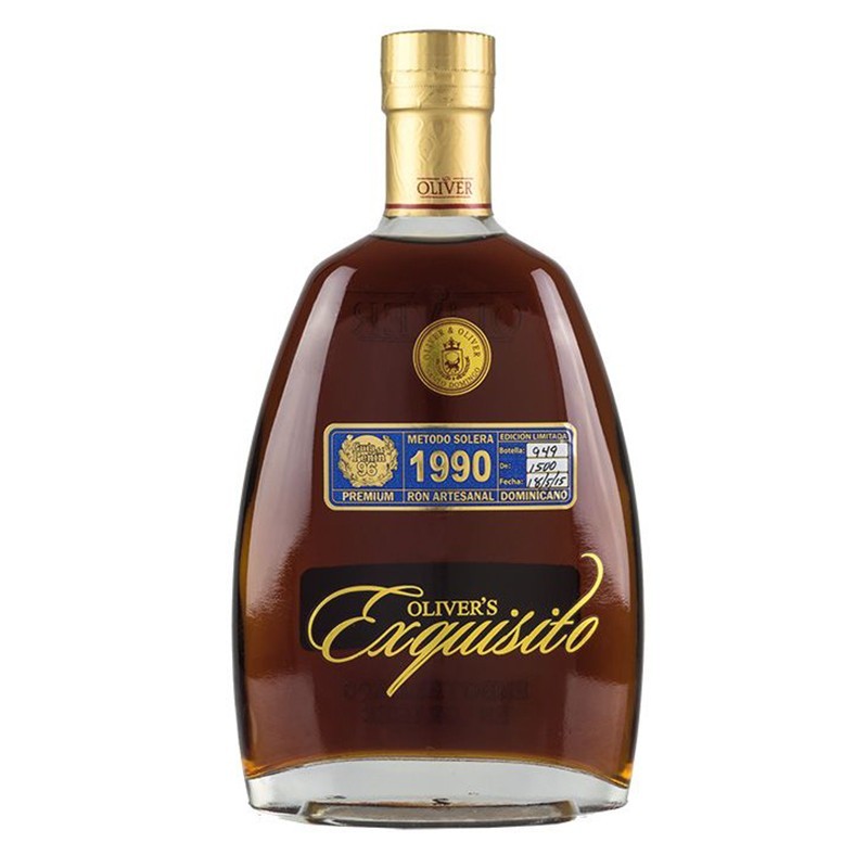 EXQUISITO, 1990 Ron Solera Artesanal, 15+ Años 700ml, 40% vol