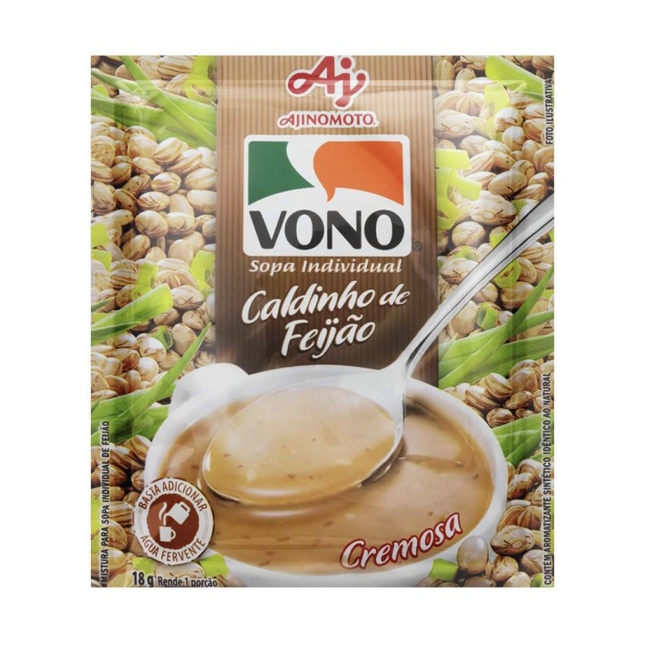 Ajinomoto, Vono Caldinho de Feijao 18g Ajinomoto, Vono Caldinho de Feijao 18g