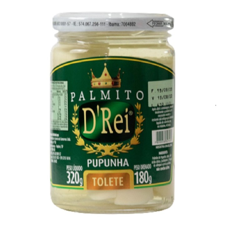 D‘rei, Palmito Pupunha 320g - Abtropfgewicht 180g D‘rei, Palmito Pupunha 320g - Abtropfgewicht 180g